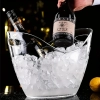 Transparent Ice Cube Storage Bucket Beer Wine Bucket Bar Ice Bucket Container Champagne Can Wine Bucket Champagne Beer Chiller