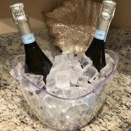 Transparent Ice Cube Storage Bucket Beer Wine Bucket Bar Ice Bucket Container Champagne Can Wine Bucket Champagne Beer Chiller