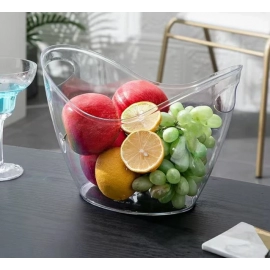 Transparent Ice Cube Storage Bucket Beer Wine Bucket Bar Ice Bucket Container Champagne Can Wine Bucket Champagne Beer Chiller