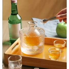 Japanese Style Hammered Wine Glass Shot Glass Beer Cup Set Bar Accessories Sake Pot Drinkware Shot Glasses for Vodka Bartender