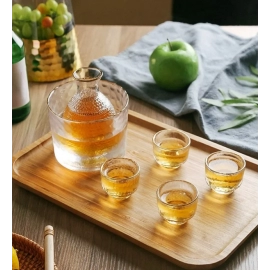 Japanese Style Hammered Wine Glass Shot Glass Beer Cup Set Bar Accessories Sake Pot Drinkware Shot Glasses for Vodka Bartender