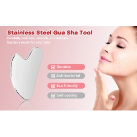 Stainless Steel Skin Scraping Face Massage Skincare Tool Guasha Scraper Lifting Anti Wrinkle Gua Sha Body Neck Care Massager