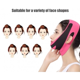 Face Slimming Bandage V Line Facial Shaper Elastic Double Chin Remover Lift Up Belt Face Massager Women Strap Skin Beauty Care