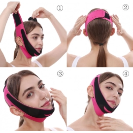 Face Slimming Bandage V Line Facial Shaper Elastic Double Chin Remover Lift Up Belt Face Massager Women Strap Skin Beauty Care