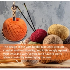 Wrist Yarn Holder Cute Cat Style Yarn Ball Holder Portable convenient Wooden Yarn Tangling Yarn Organizer For Crochet Enthusiast