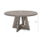 Kitchen dining table, circular 47 inch gray farmhouse wooden dining table, living room (excluding chairs) dining room table