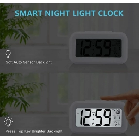 LED Digital Alarm Clock Backlight Snooze Data Time Calendar Desktop Multifunction Electronic Backlight Table Clock